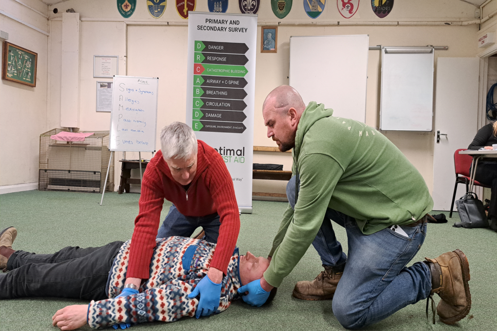 First Aid at Work first aid training course from Optimal First Aid.